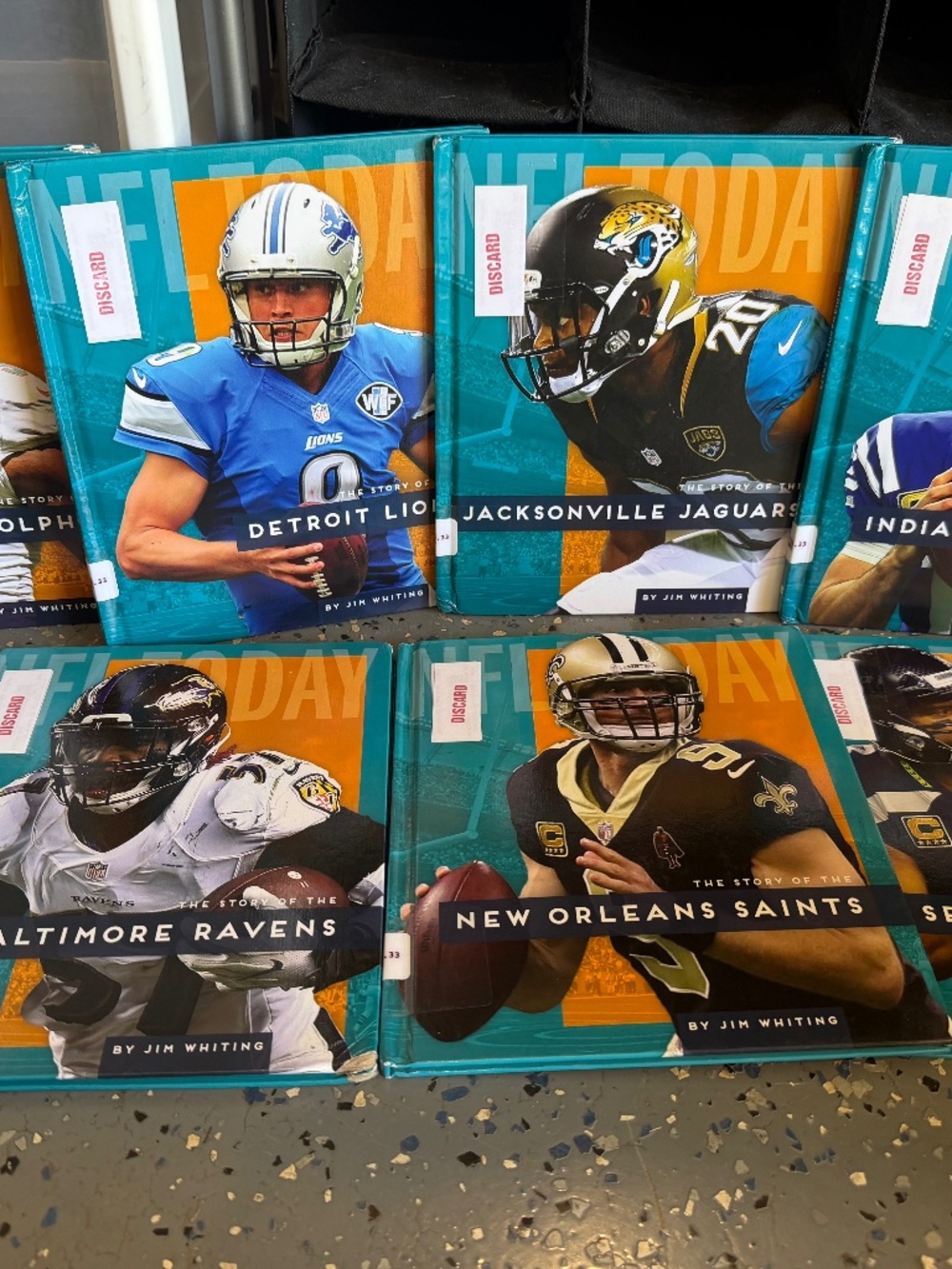 NFL Today Team Story Books Set of 7